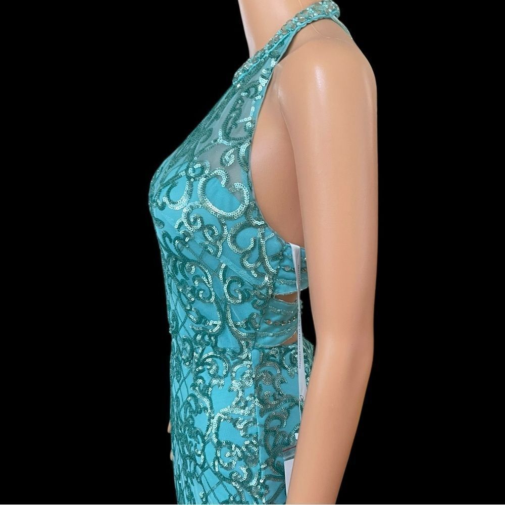 Formal Sea Mist Sz. 0 Embellished‎ Formal Gown - Picture 7 of 7